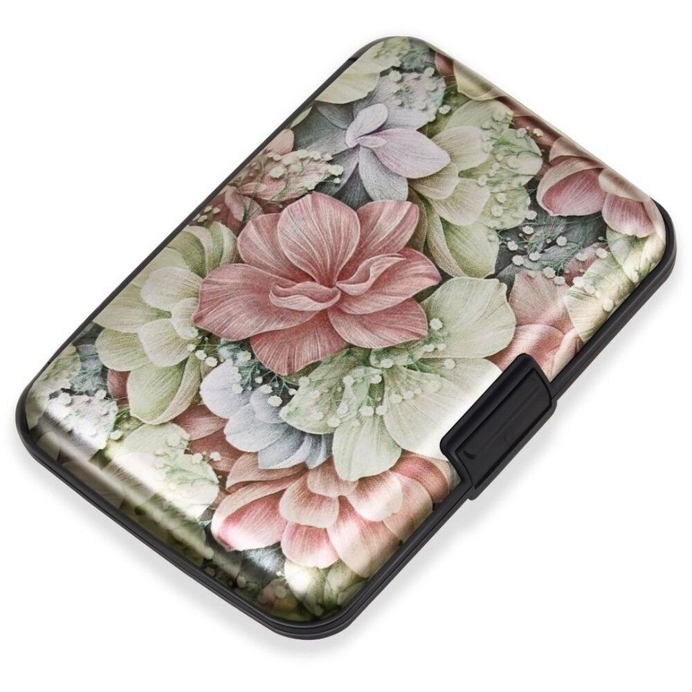 Mayski Credit Card Holder for Women, RFID Blocking, Aluminum Alloy Hard Case